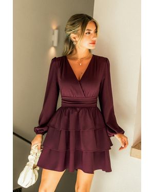 CUPSHE Paarse Mini-Jurk