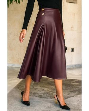 CUPSHE Gonna Lunga Rossa Bordeaux Nights - Viola