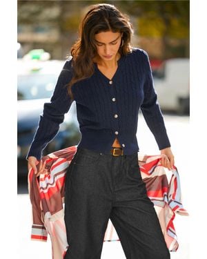 CUPSHE Cardigan Classico Blu Move