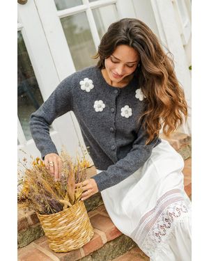 CUPSHE Een Speels Bloemenvestje - Grijs