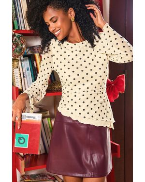 CUPSHE Park Date Polka Dot Top - Rood