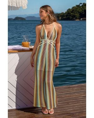 CUPSHE Canyon Sunset Abstracte Jumpsuit - Blauw