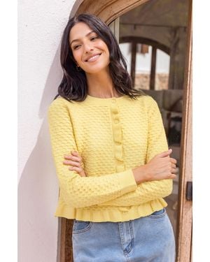 CUPSHE Cárdigan Diente De León - Amarillo