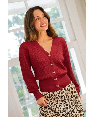 CUPSHE Cardigan Rosso Del Primo Amore