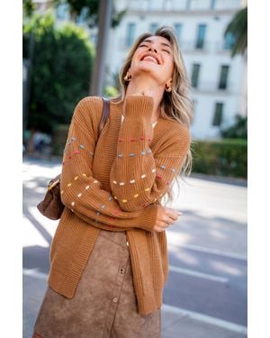 CUPSHE Cardigan Color Arancio Bruciato Inaspettato - Multicolore