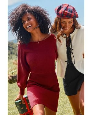 CUPSHE Berry Romance Rode Mini-Truijurk - Rood