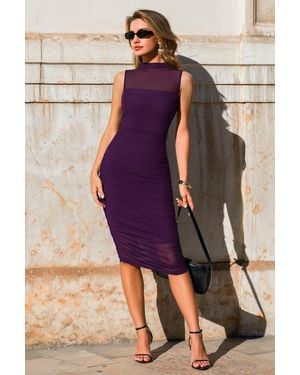 CUPSHE Vestido Midi Morado Para Cita Romántica