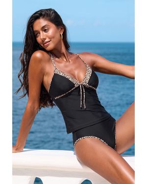 CUPSHE Wild Side Leopard Tankini Set - Groen