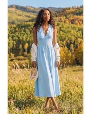 CUPSHE Abito Lungo Little Hideaway - Giallo