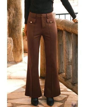 CUPSHE Pantalones Naranjas En Reloj