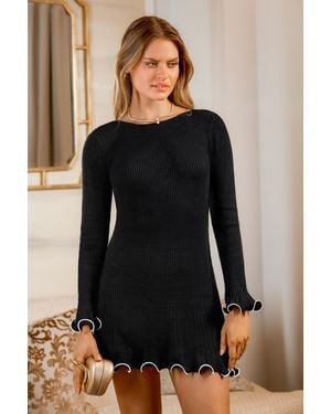 CUPSHE Minivestido De Diva De La Pista De Baile - Negro