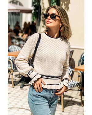 CUPSHE Gira Alrededor Del Suéter - Blanco