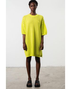 Mr. Mittens Bella Lace T-Shirt Dress (Final Sale) - Yellow