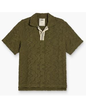 Oas Pine Verve Palmer Crochet Shirt - Green