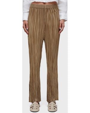 Osklen Plisse Straight Pants - Natural