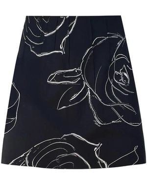 Marni Heavy Poplin Mini Skirt - Blue