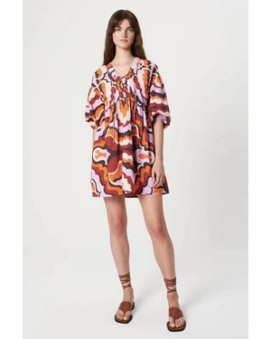 Chufy Liberty Organic Cotton Mini Dress (Final Sale) - Red