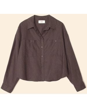 Xirena Brittan Shirt (Final Sale) - Brown