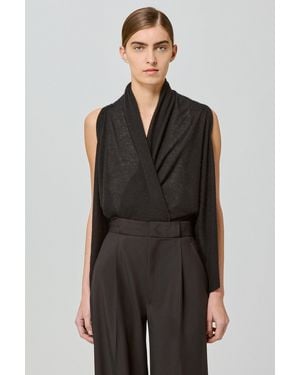 Sa Su Phi Two Ways Poncho Cardi - Black