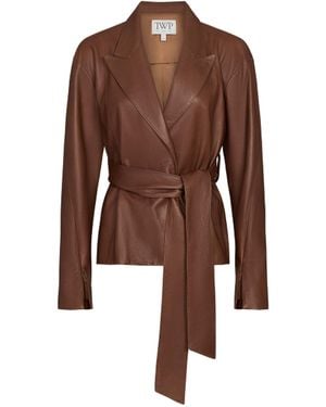 Twp Andie Jacket Leather - Brown
