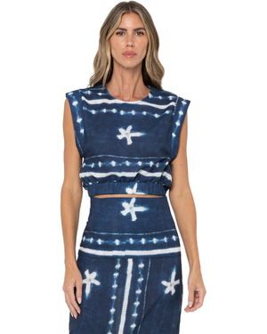JBQ Anika Top (Final Sale) - Blue