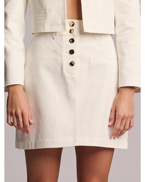 Hevron Nylah Skirt - Natural