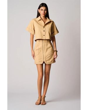 Hevron Nora Skirt - Natural