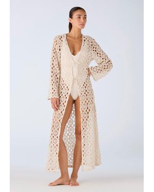 Palmacea Habana Robe - White