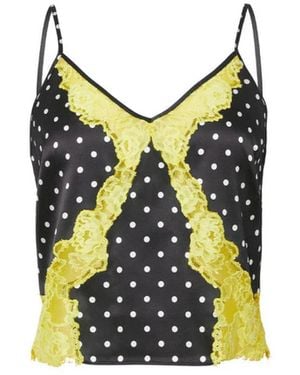 Fleur du Mal Juliet Lace Silk Cami - Multicolor