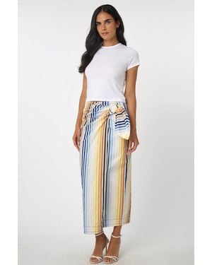 Toccin Madison Sarong Midi Skirt - White