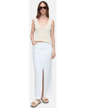 Closed Denim Maxi Skirt - White