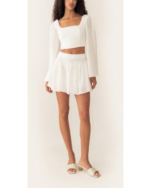 AZULU Lotus Skirt - Natural