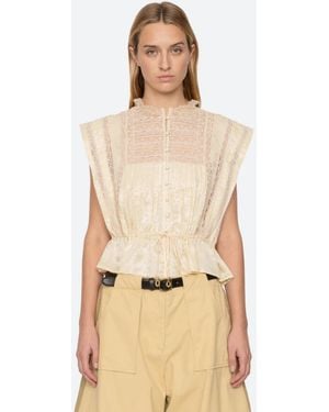 Sea Ethel Solid Tank Top - Natural