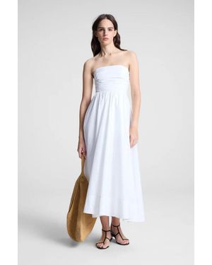 A.L.C. Tate Strapless Midi Dress - White