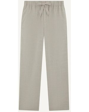 Frescobol Carioca Luan Tropical Wool Pants - White