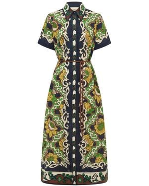 ALÉMAIS Liana Shirtdress - Green