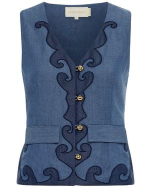 Carolina K Rebekka Vest (Final Sale) - Blue