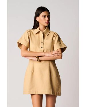 Hevron Beca Dress - Natural