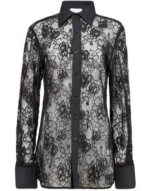 Fleur du Mal Juliet Lace Button - Black