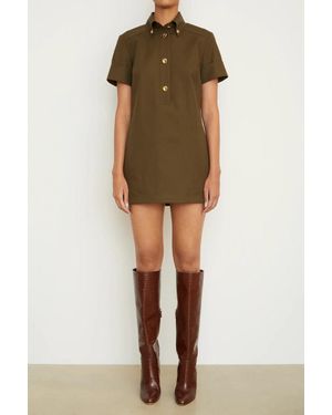 Brandon Maxwell The Noelle Mini Dress - Green