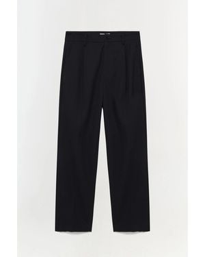 Jonathan Simkhai Wilson Wide Leg Pleated Trouser (Final Sale) - Blue