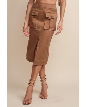 Hevron Kelly Skirt (Final Sale) - Natural