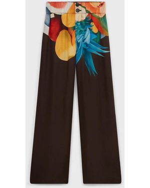 Donde Esteban Salpicon Silk Pants - Multicolor