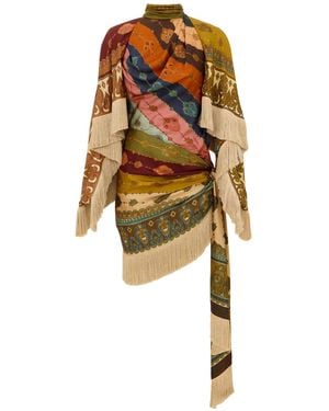 Zimmermann Valiant Fringed Mini Dress - Multicolor