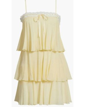 LoveShackFancy Cedra Dress - Yellow