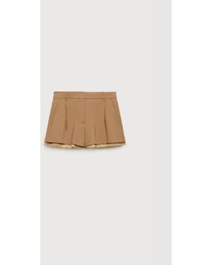 Marni Wool Shorts With Exposed Lining - White