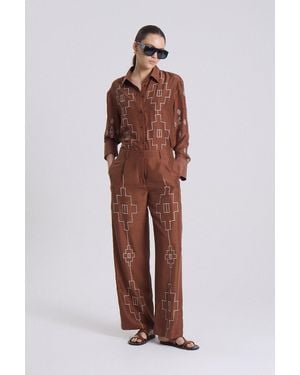 Maria Cher Mile Hile Jax Pants - Brown