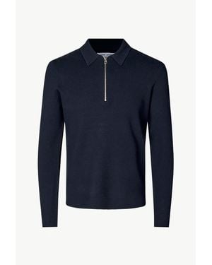 Samsøe & Samsøe Guna Turtleneck Zip 10490 - Blue