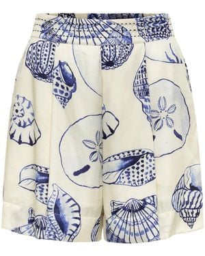 Carolina K Roma Elastic Shorts (Final Sale) - Blue