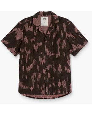 Oas Brink Cuba Crochet Shirt - Brown